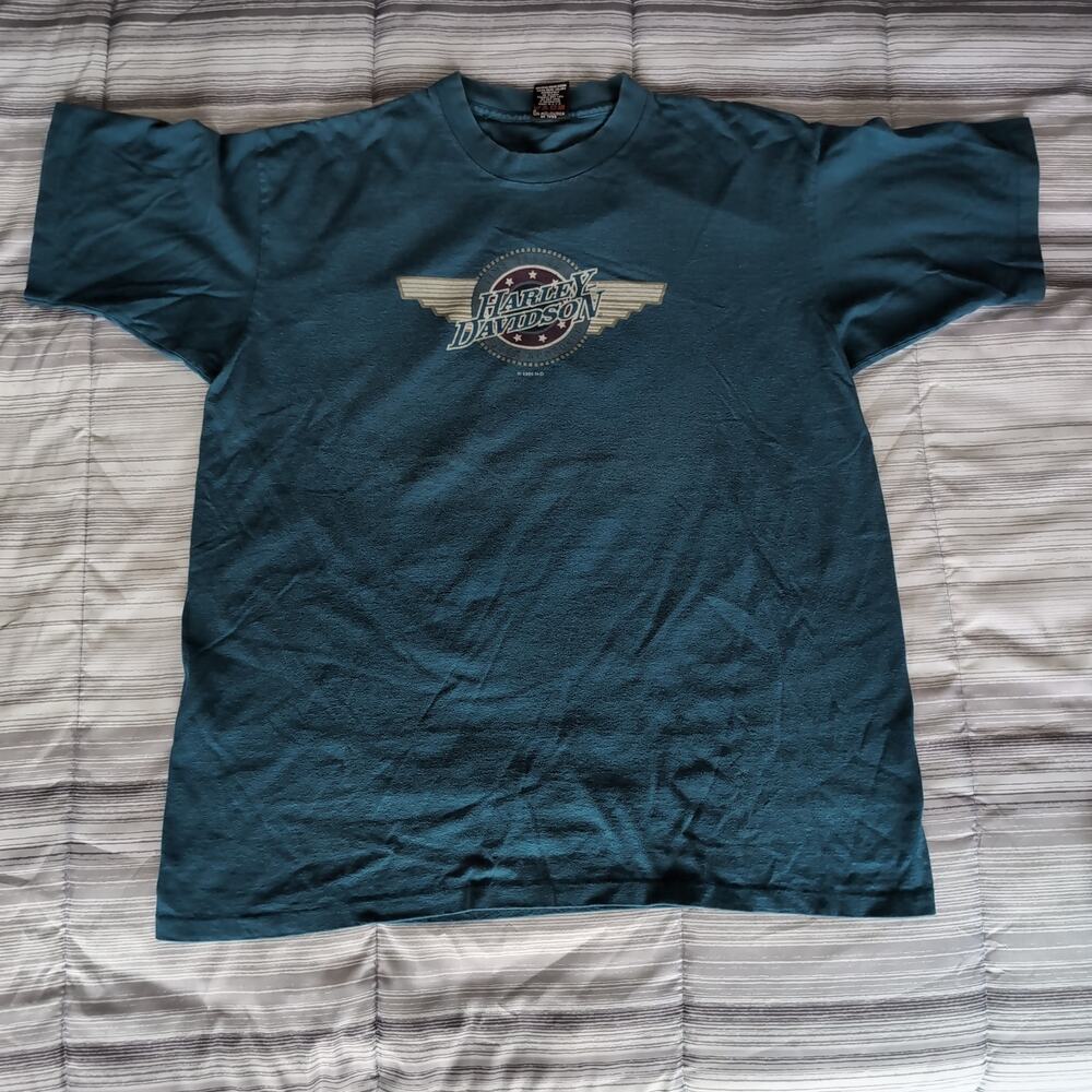 Vintage 1995 Harley Davidson T Shirt XL Single Stitch Holoubek 90s St Augustine